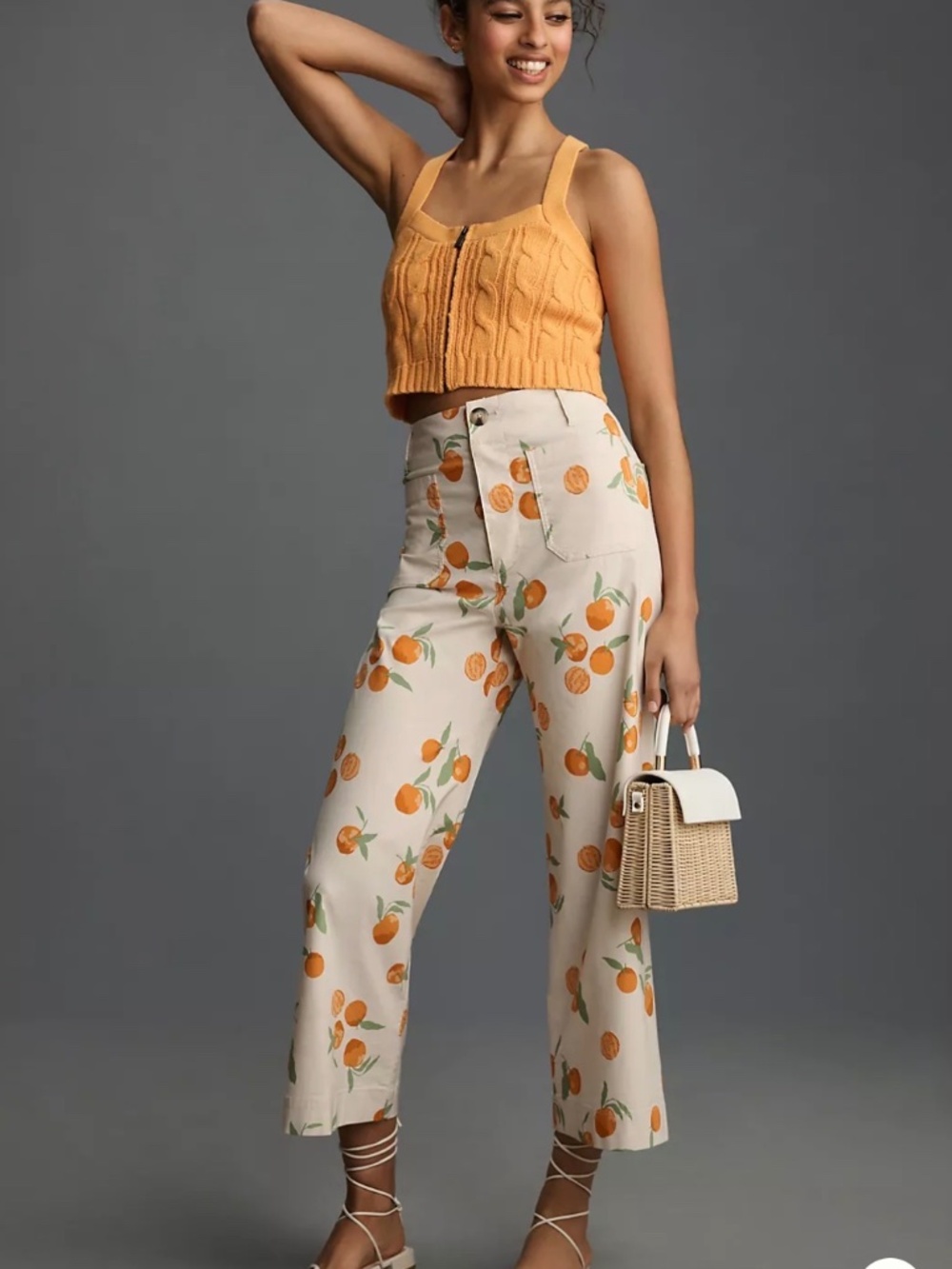 The Dylan Mierzwinski Colette Crop Wide-Leg Trousers by Maeve 29